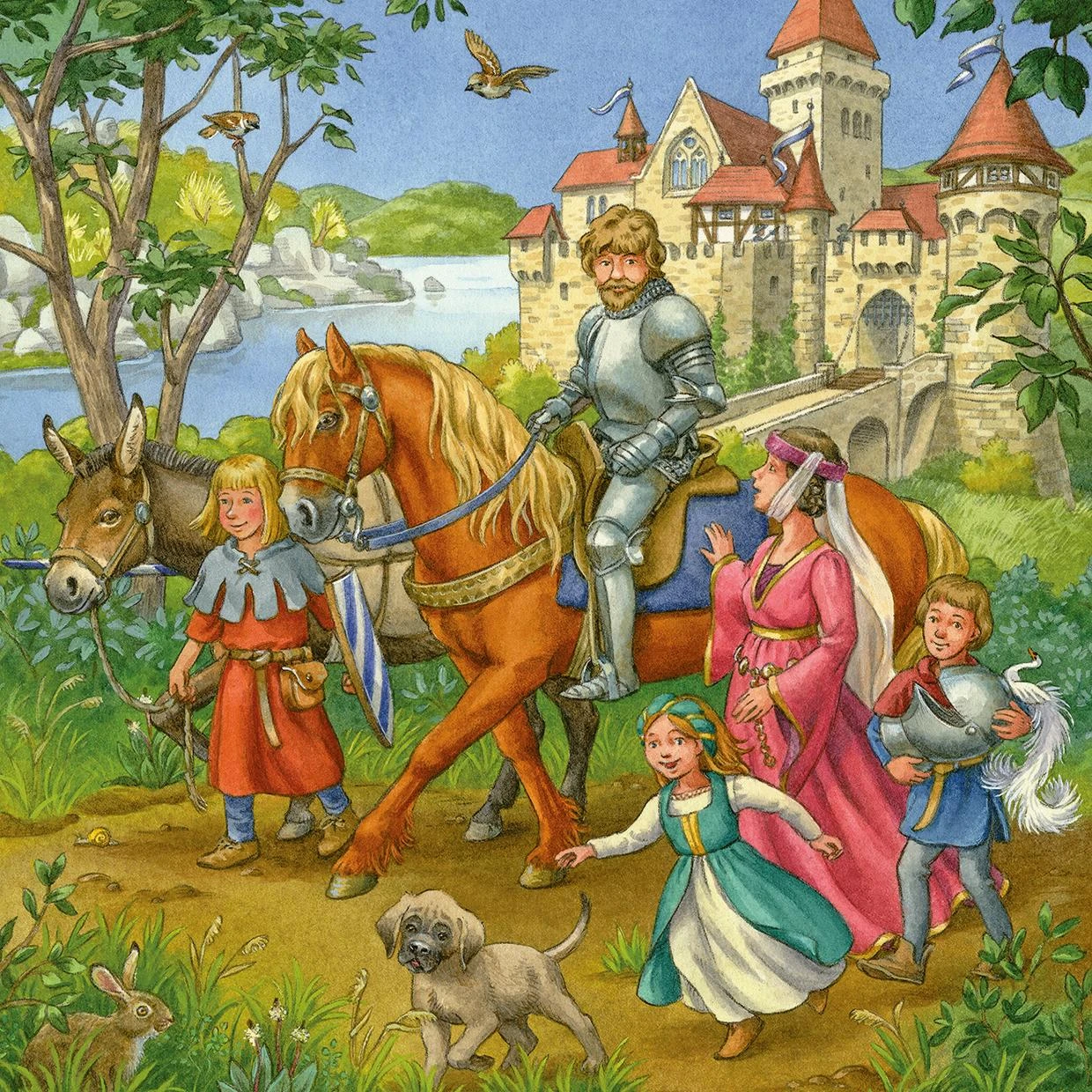 Ravensburger Dėlionė 3x49 vnt. - Riteriai
