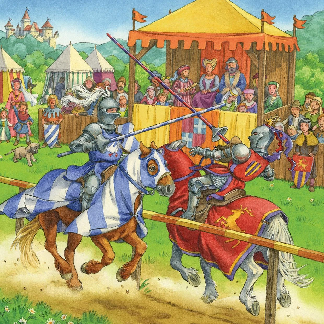 Ravensburger Dėlionė 3x49 vnt. - Riteriai