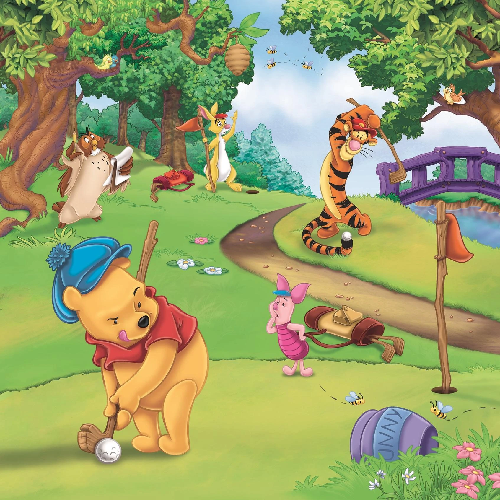 Ravensburger Dėlionė 3x49 vnt. - Mikė Pūkuotukas