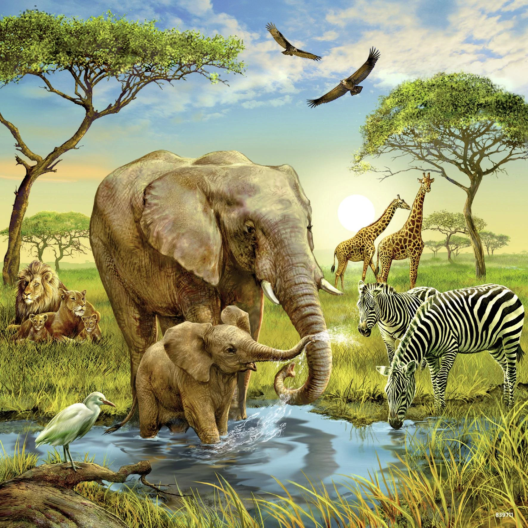 Ravensburger Dėlionė 3x49 vnt. - Pasaulio gyvūnai