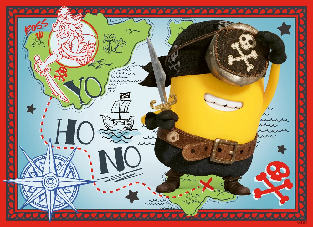 Ravensburger Dėlionė 4x100 Minionai