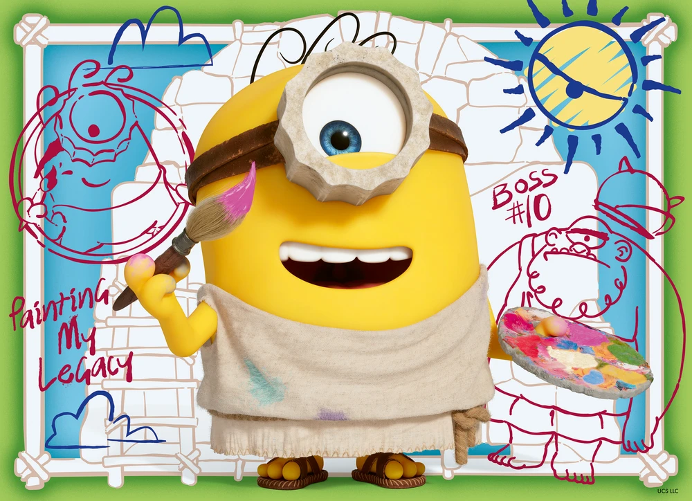 Ravensburger Dėlionė 4x100 Minionai