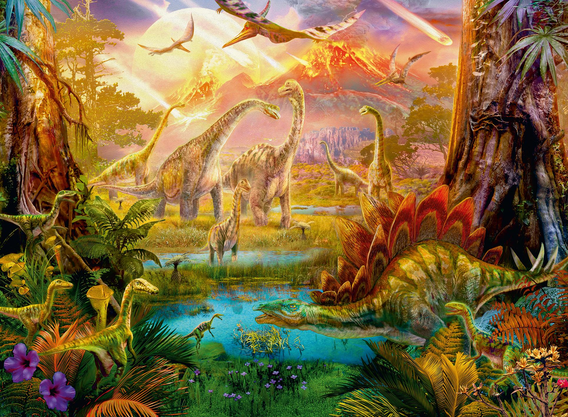 Ravensburger Dėlionė 500 vnt. - Dinozaurų žemė