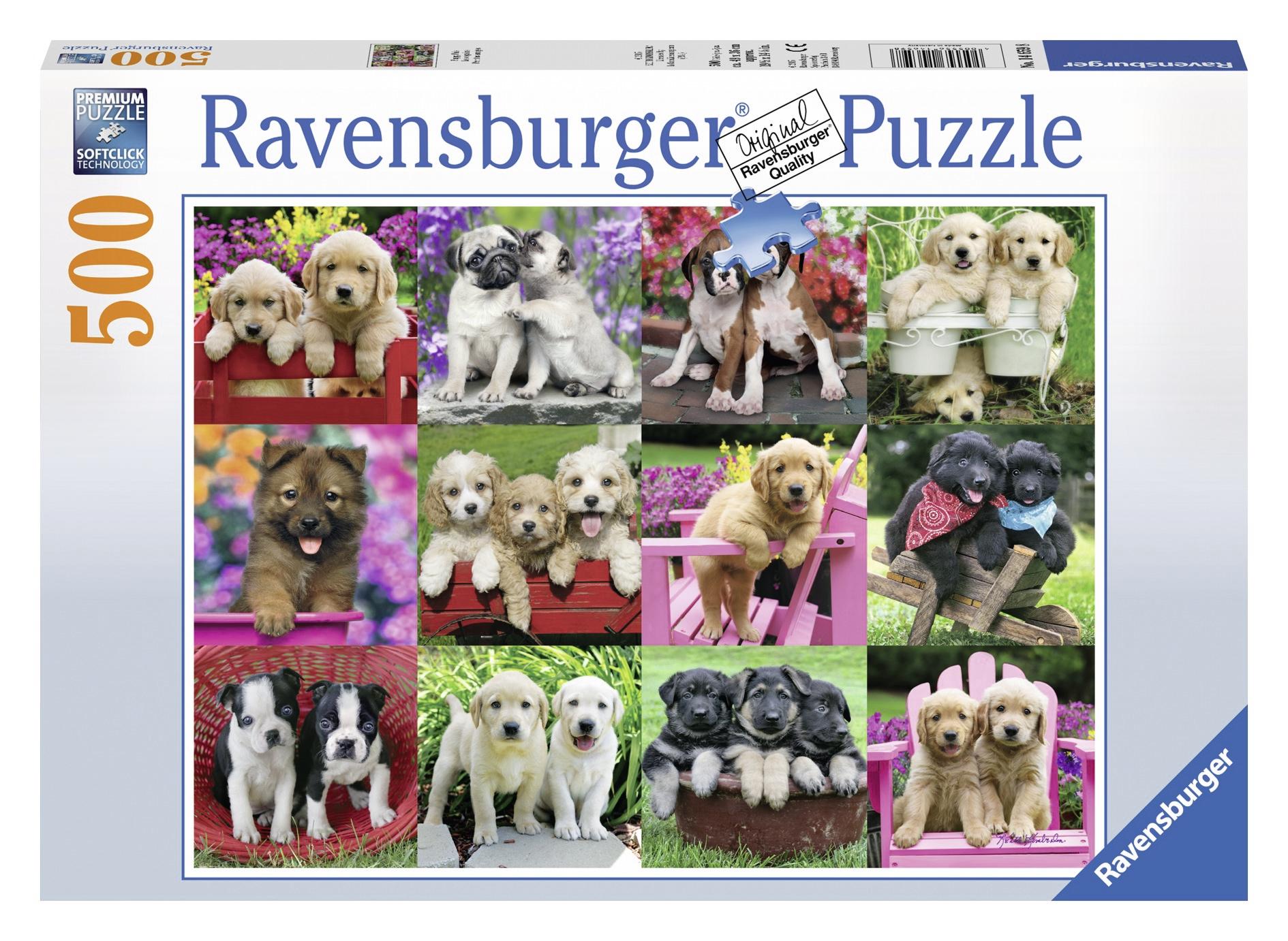 Ravensburger Dėlionė 500 vnt. - Šuniukai