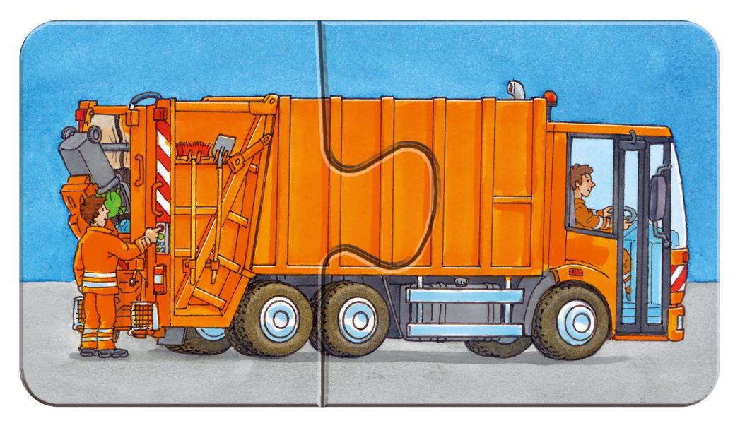 Ravensburger Dėlionė 9x2 vnt. - Transporto priemonės
