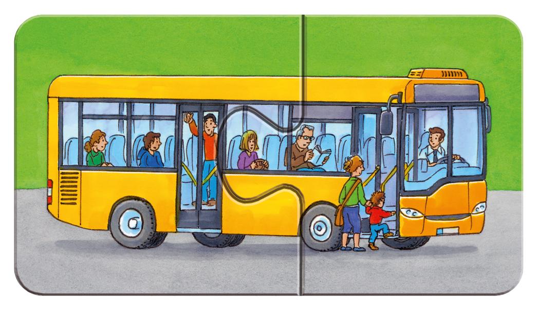 Ravensburger Dėlionė 9x2 vnt. - Transporto priemonės