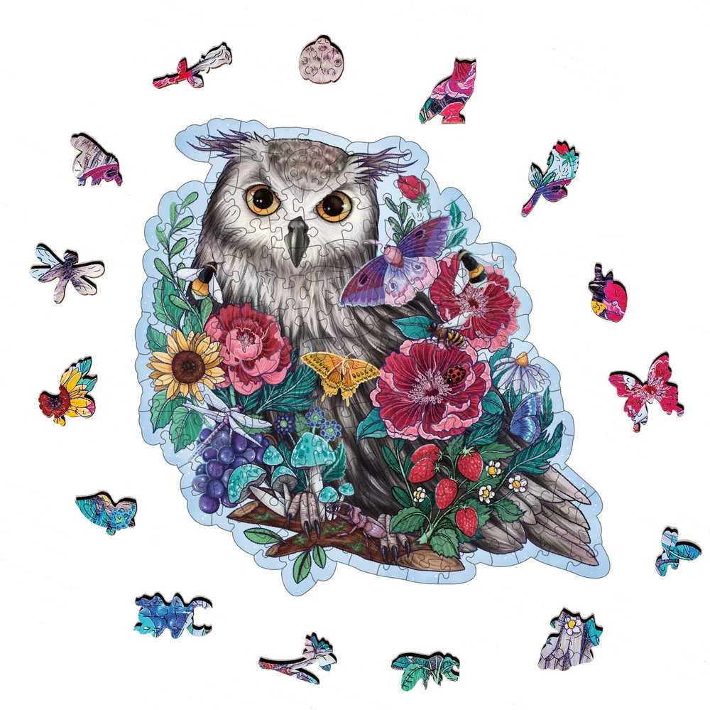 Ravensburger Medinė dėlionė 150 vnt. - Pelėda