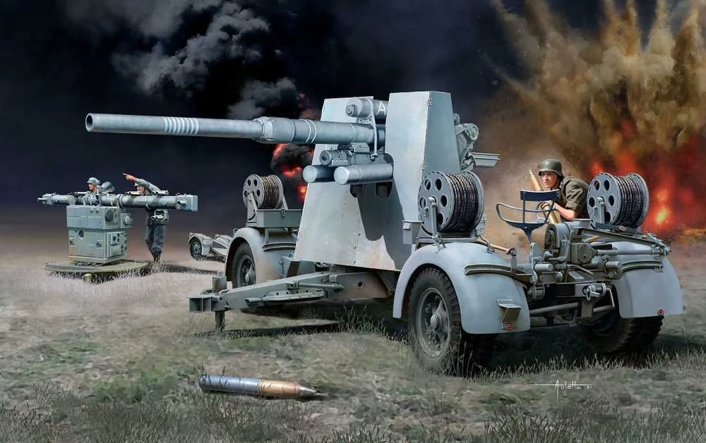 Revell plastikinis modelis 8,8 cm Flak 37 + Sd.Anh.202 1:72