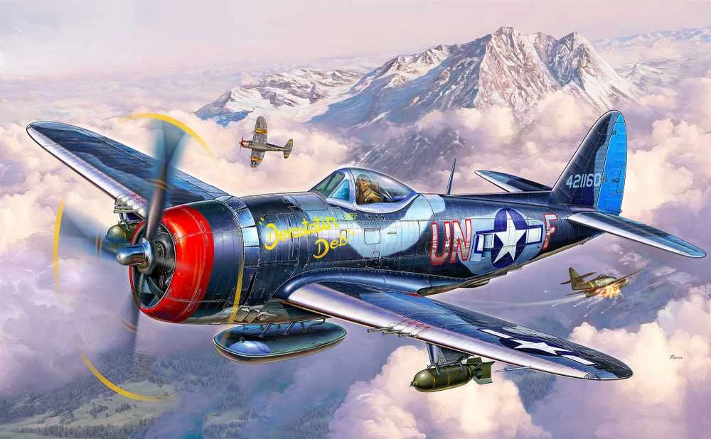 REVELL modelis sudedamas lėktuvas P-47 M Thunderbolt, 63984