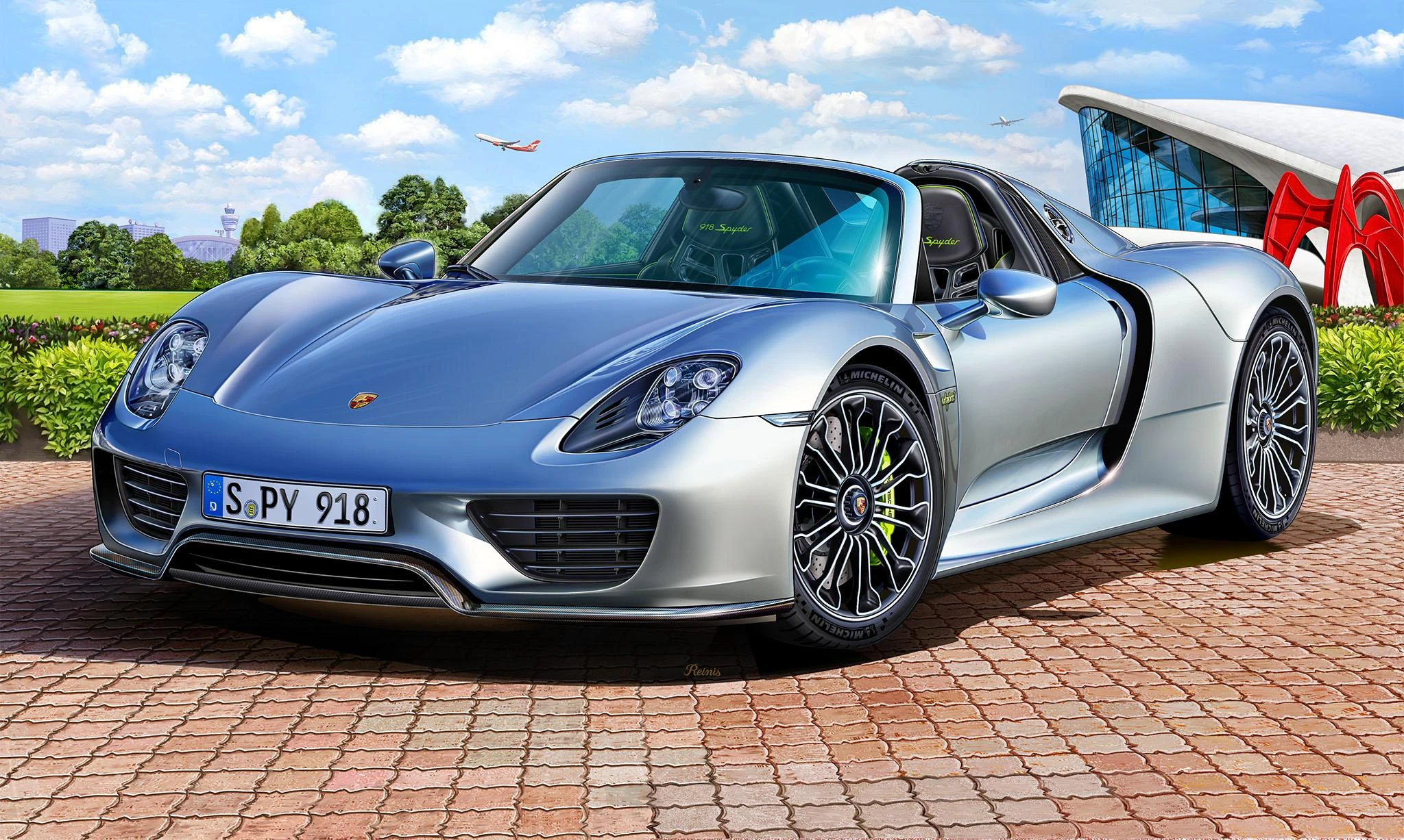 Revell Model Set Porsche 918 Spyder - PLASTIKINIS modeliavimo rinkinys