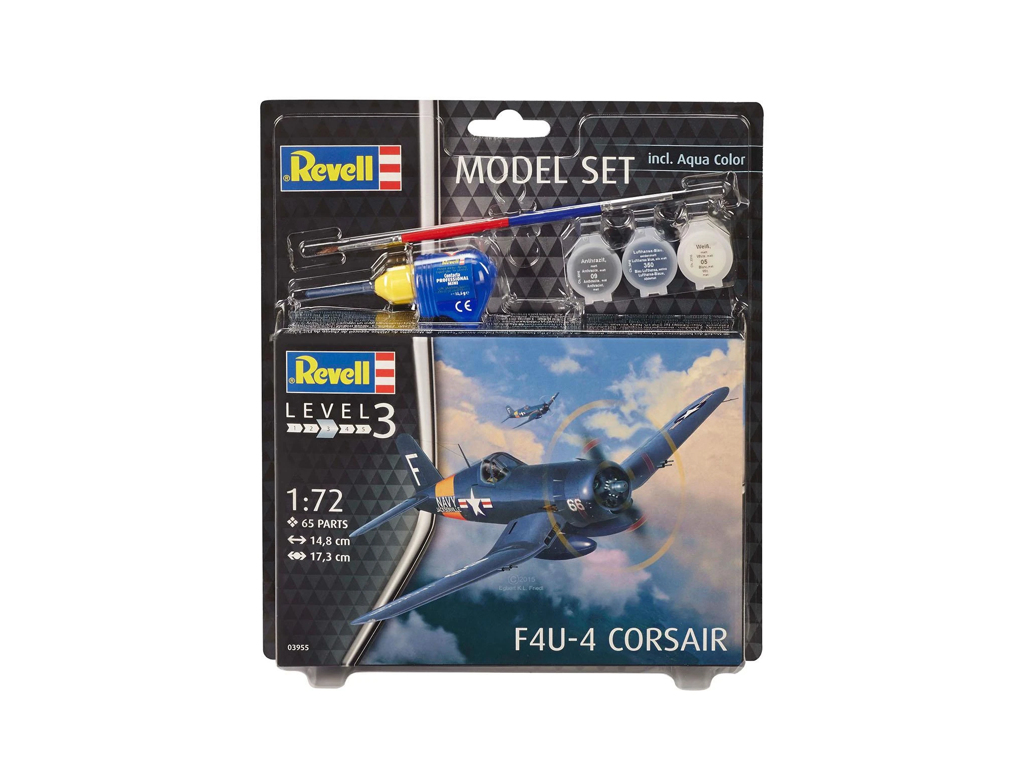 Revell - F4U-4 Corsair dovanų komplektas, 1/72, 63955