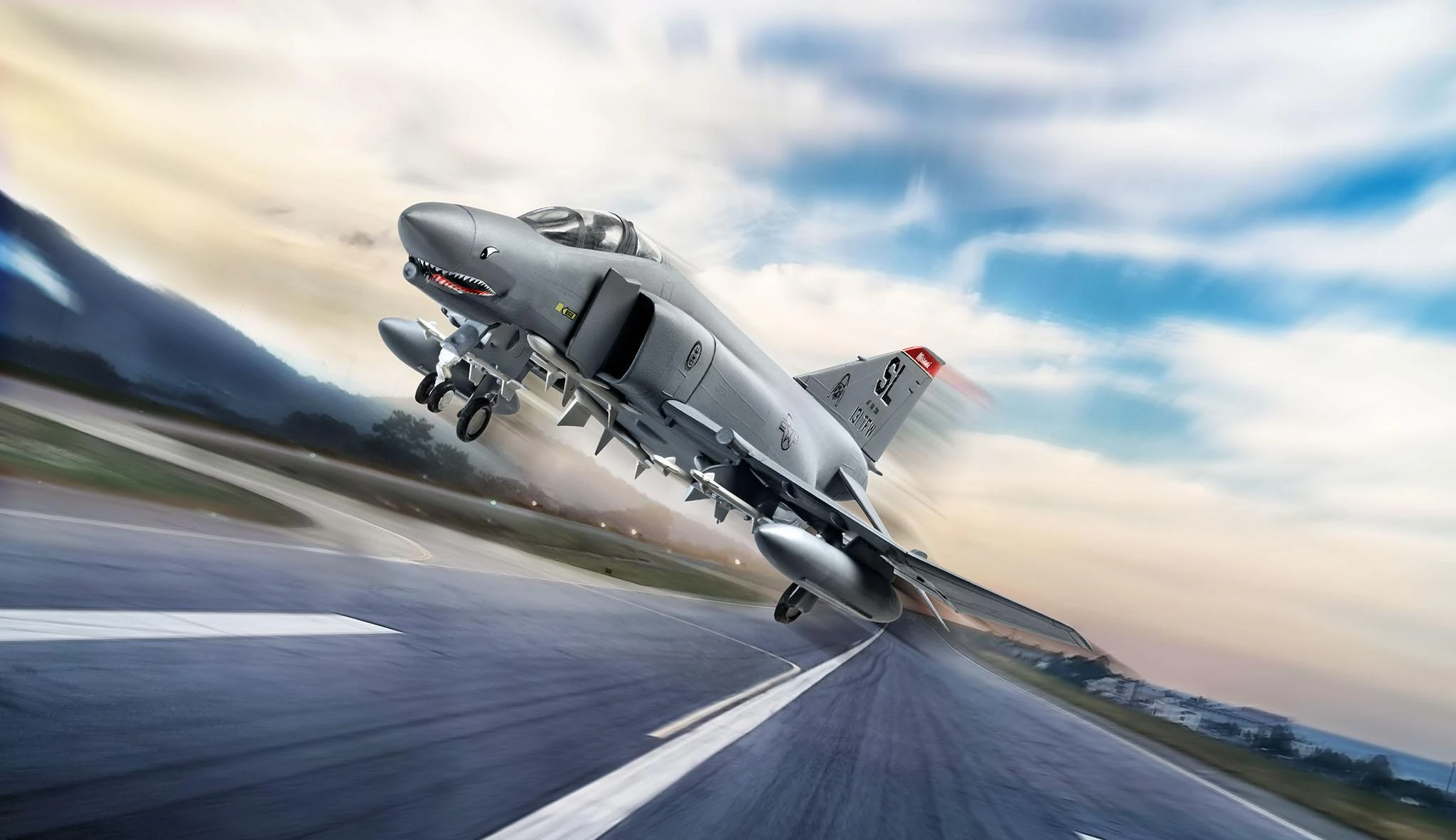 Revell McDonnell F-4E Phantom II 1/72 easy-click lėktuvo rinkinys