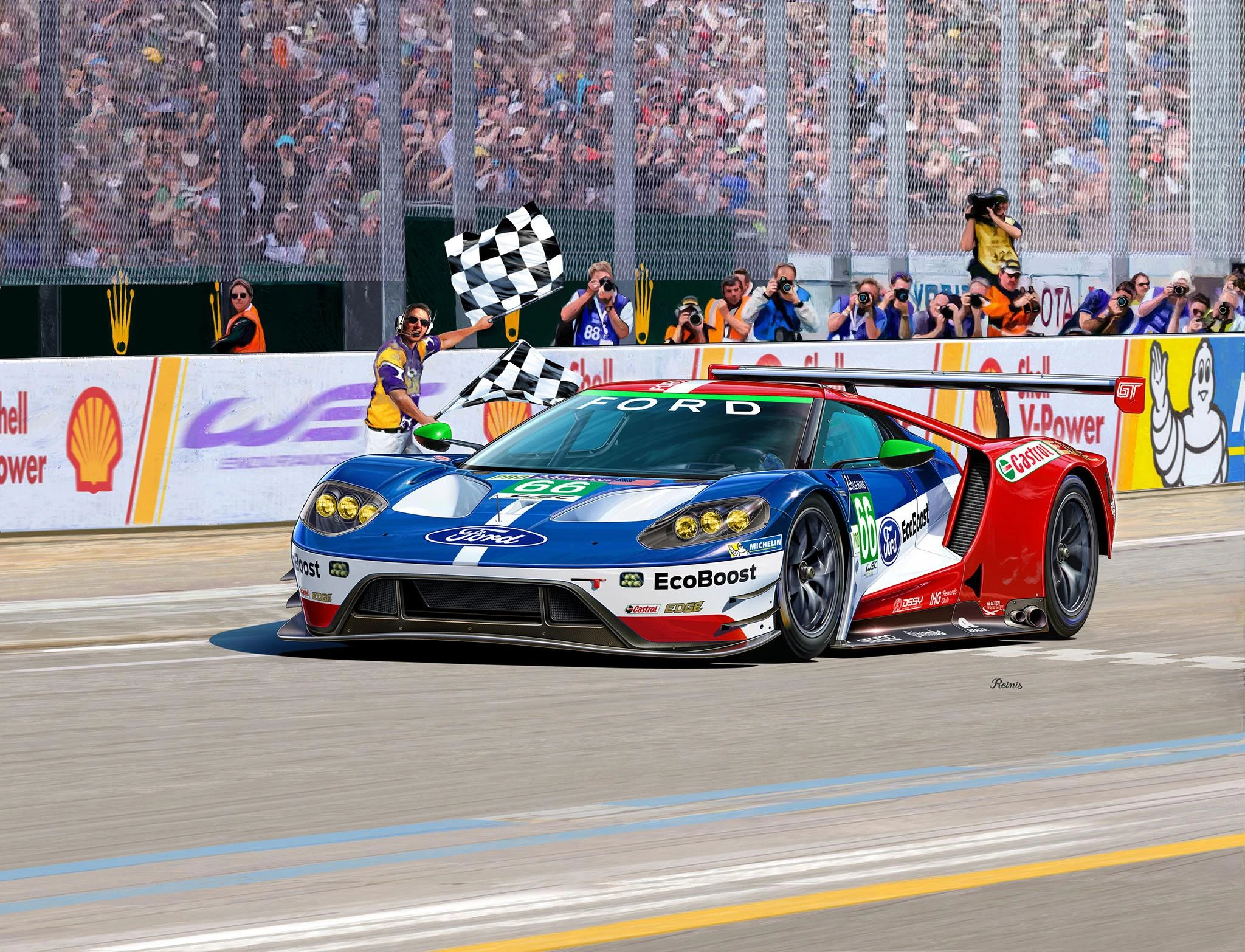 Revell Ford GT Le Mans 2017 1:24 plastikinis surinkimo rinkinys (07041)