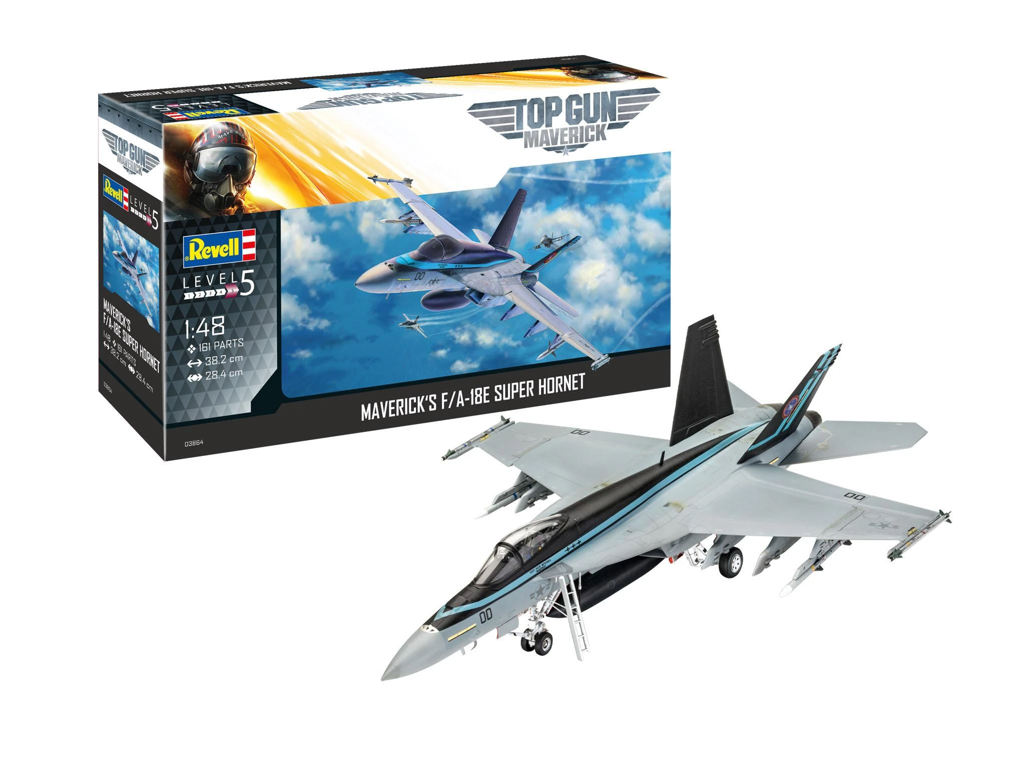 Klijavimo modelis Revell Maverick's F/A-18E, baltas