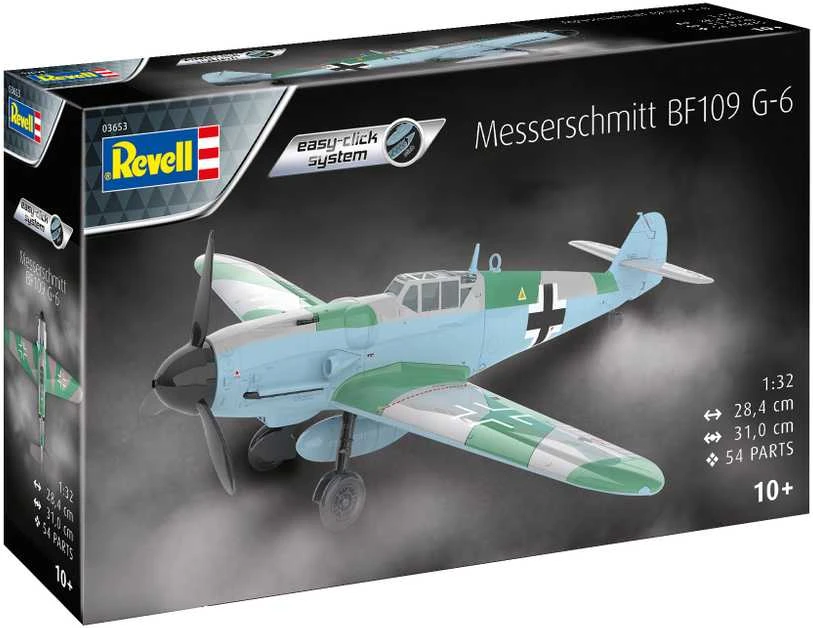 Revell Messerschmitt Bf 109 G-6 Easy-Click 1/32 – plastikinis rinkinys