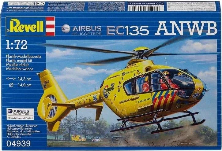 Revell plastikinis modelis Airbus Helicopters EC135 ANWB 1:72