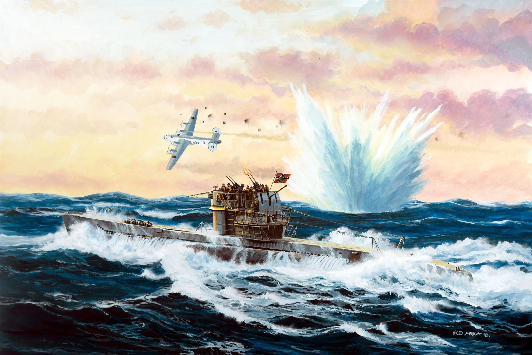 Revell Vokiečių povandeninis laivas Type VII C/41 1:350 (05154)