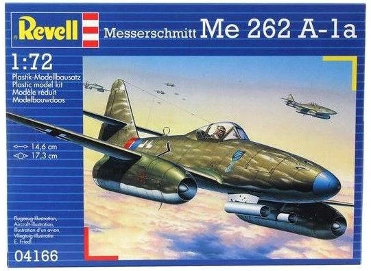 Revell – Messerschmitt Me 262 A-1a, 1/72, 04166