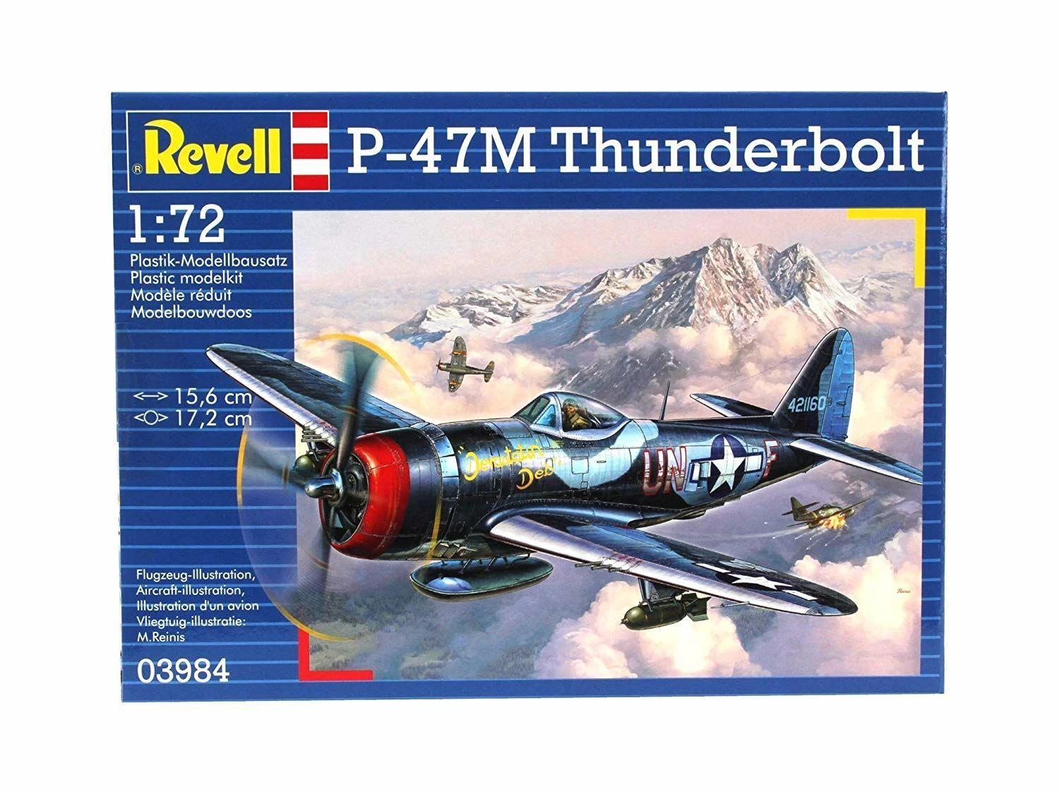 Revell P-47M Thunderbolt - PLASTIKINIS modeliavimo rinkinys