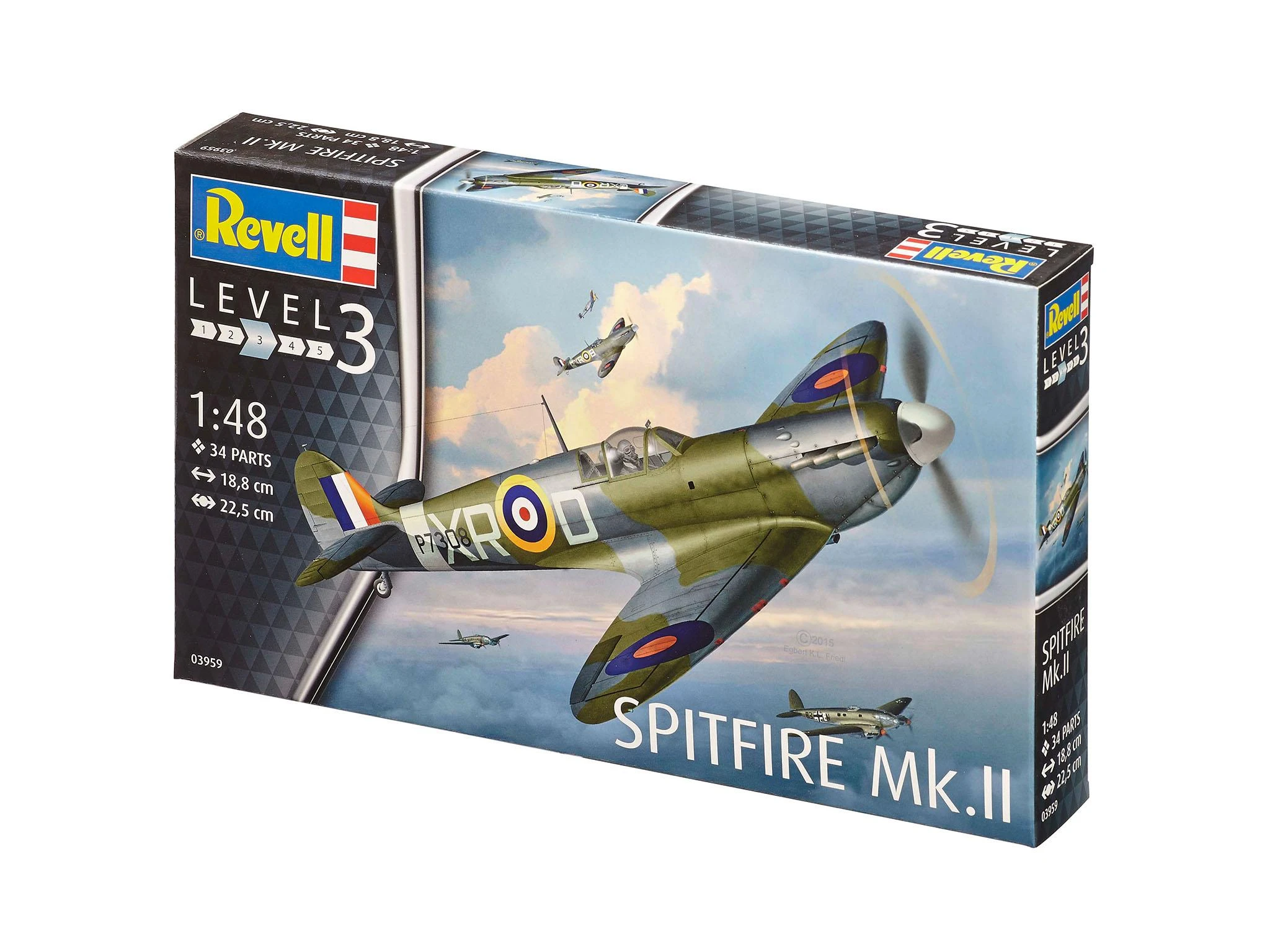 REVELL lėktuvas Supermarine Spitfire Mk.II 1:48, 03959