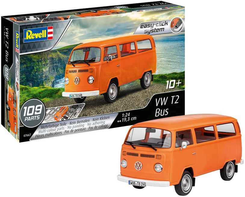 Revell plastikinio modelio VW T2 Autobusas 1:24