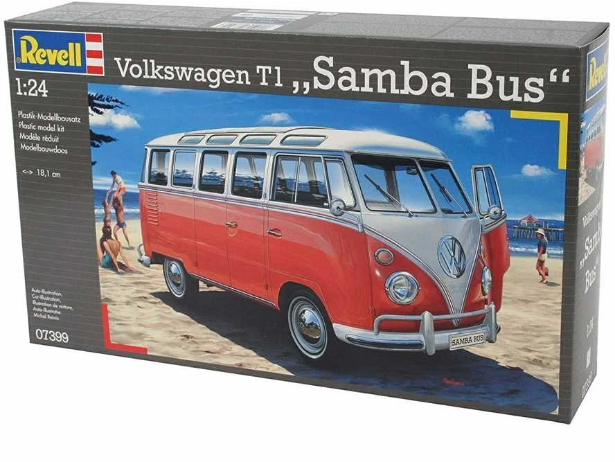 Revell 07399 Volkswagen T1 Samba Bus 1:24 plastikinis surenkamas modelis