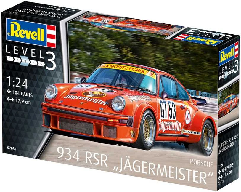 Cobi Revell Porsche 934 RSR Jägermeister 1:24 plastikinis surinkimo rinkinys