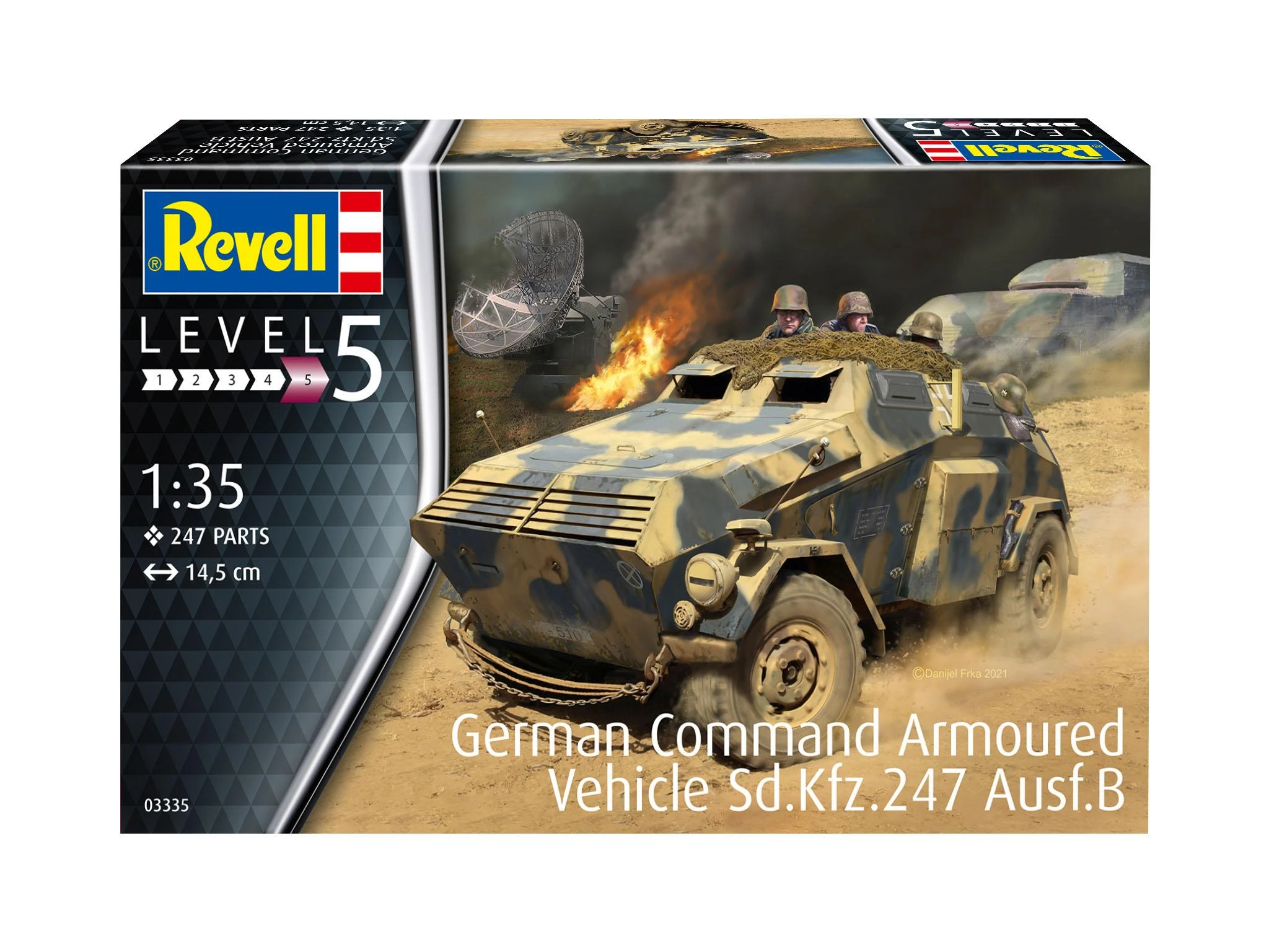 „Revell“ plastikinis modelis Vokietijos vadovybės šarvuočiai Sd.Kfz.247 Ausf.B 1:35