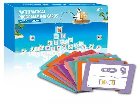 Matematinės programavimo kortelės Qobo Robobloq robotui