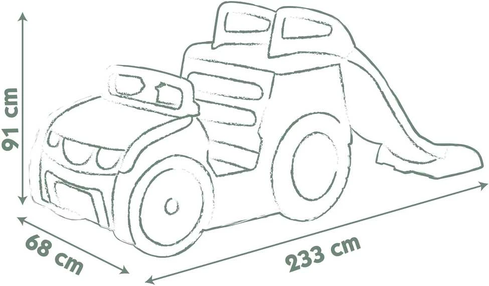 Nuotykių automobilis su čiuožykla Smoby Life
