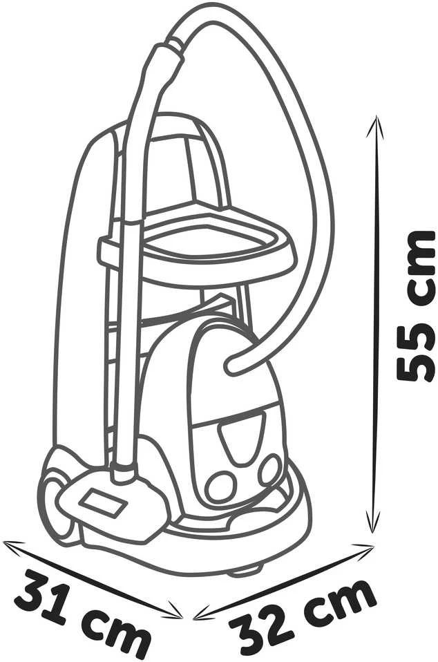 SMOBY Rowenta dulkių siurblio vežimėlis 330325