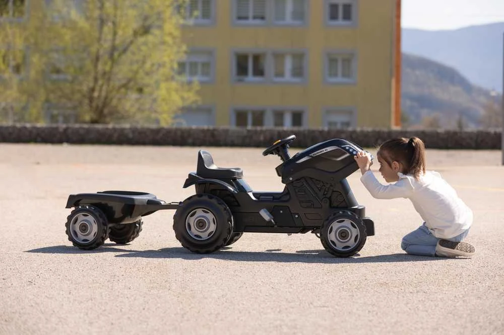„Smoby Tractor XL Juodas for Pedal“ su priekaba
