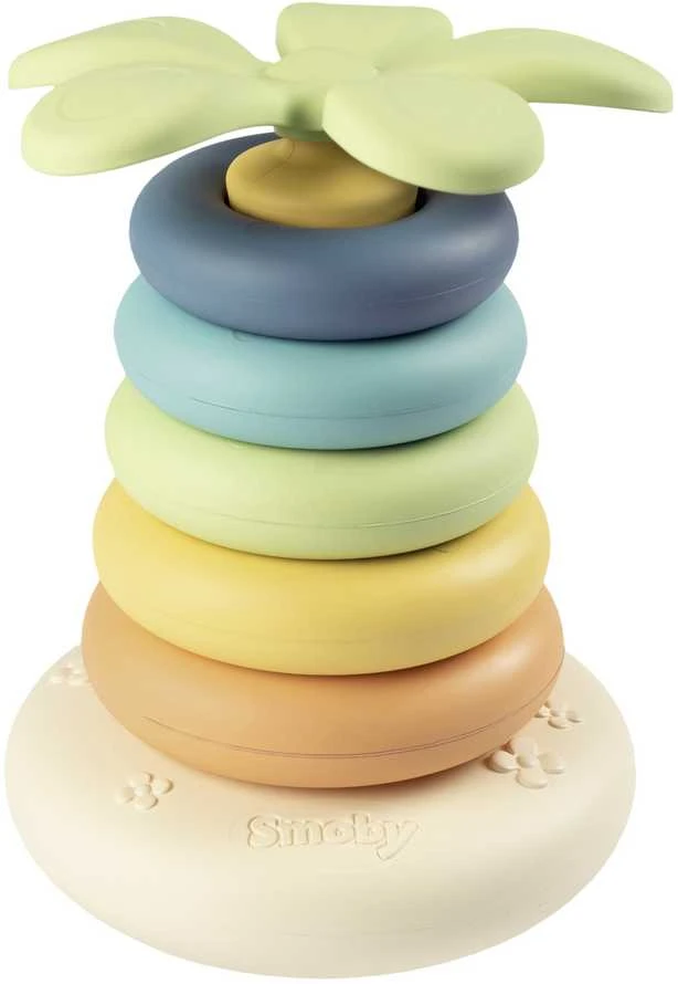 „Smoby Little Žalias“ didelė piramidė iš „Bioplastik Palma 6EL“ diskų.