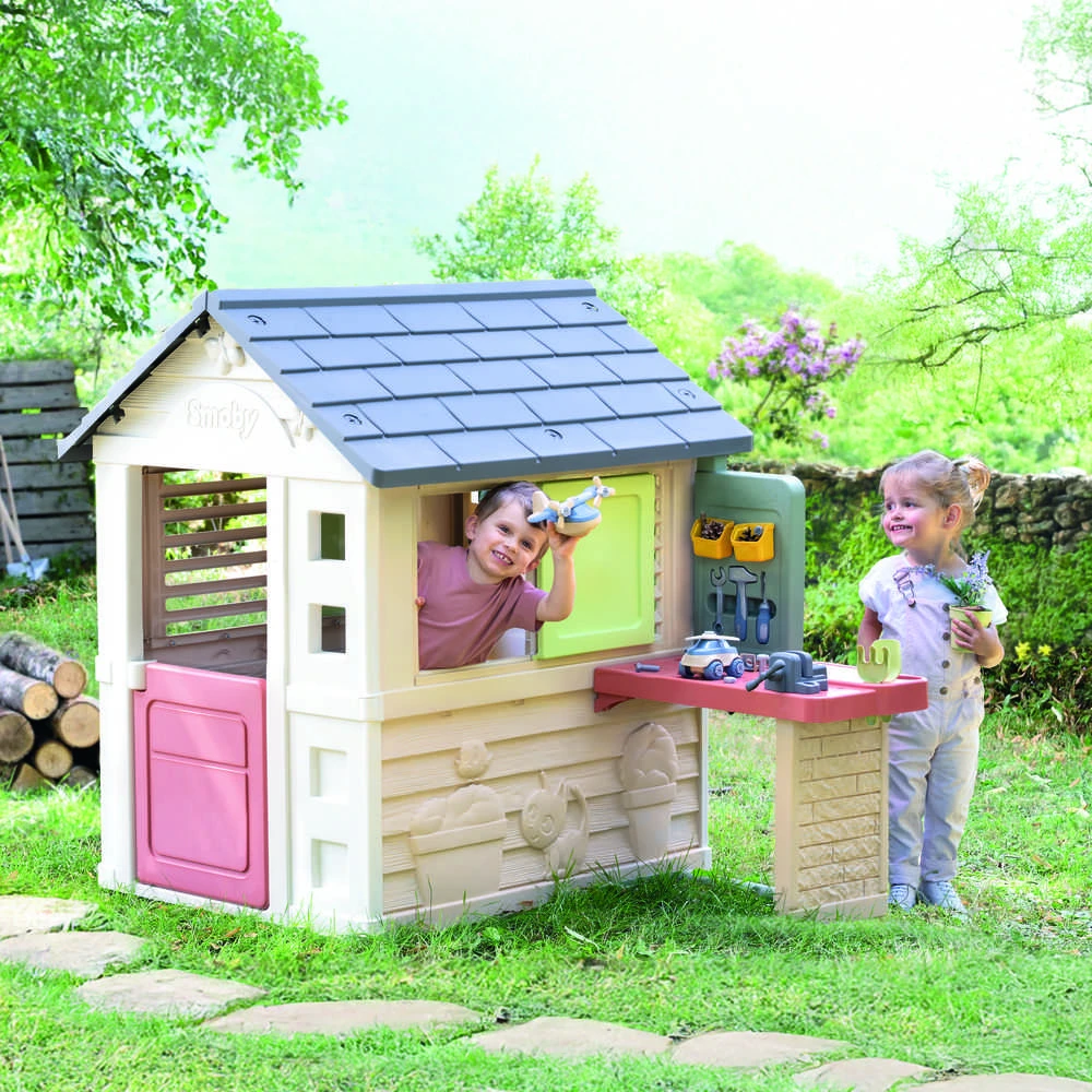 SMOBY namelis su dirbtuvėmis 39 priedai