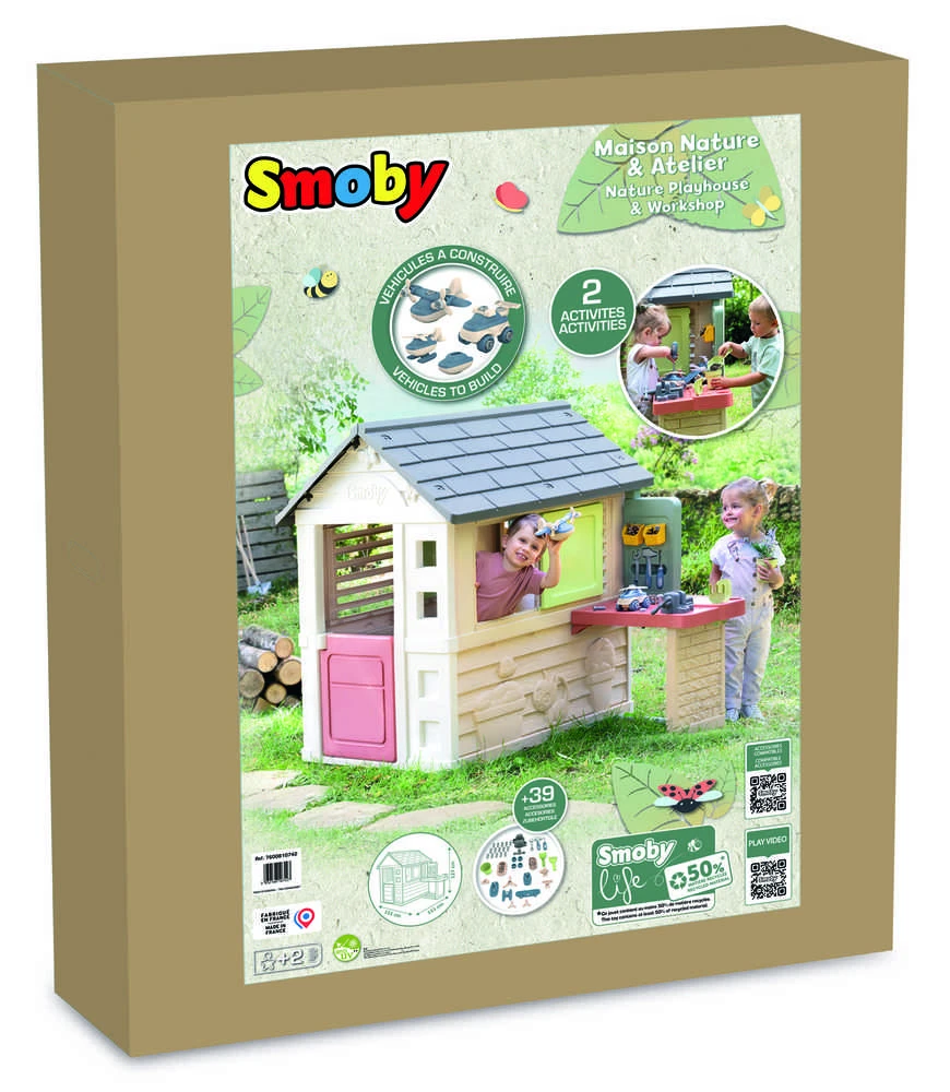 SMOBY namelis su dirbtuvėmis 39 priedai