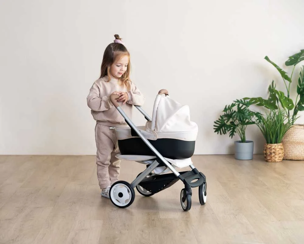 Vežimėlis lėlėms 3in1 Smoby Maxi-Cosi smėlio spalvos