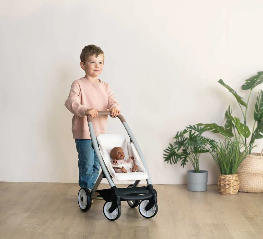 Vežimėlis lėlėms 3in1 Smoby Maxi-Cosi smėlio spalvos