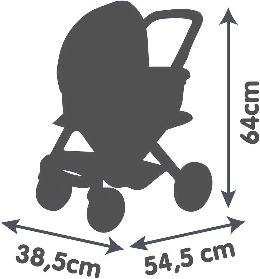 Vežimėlis lėlėms 3in1 Smoby Maxi-Cosi smėlio spalvos