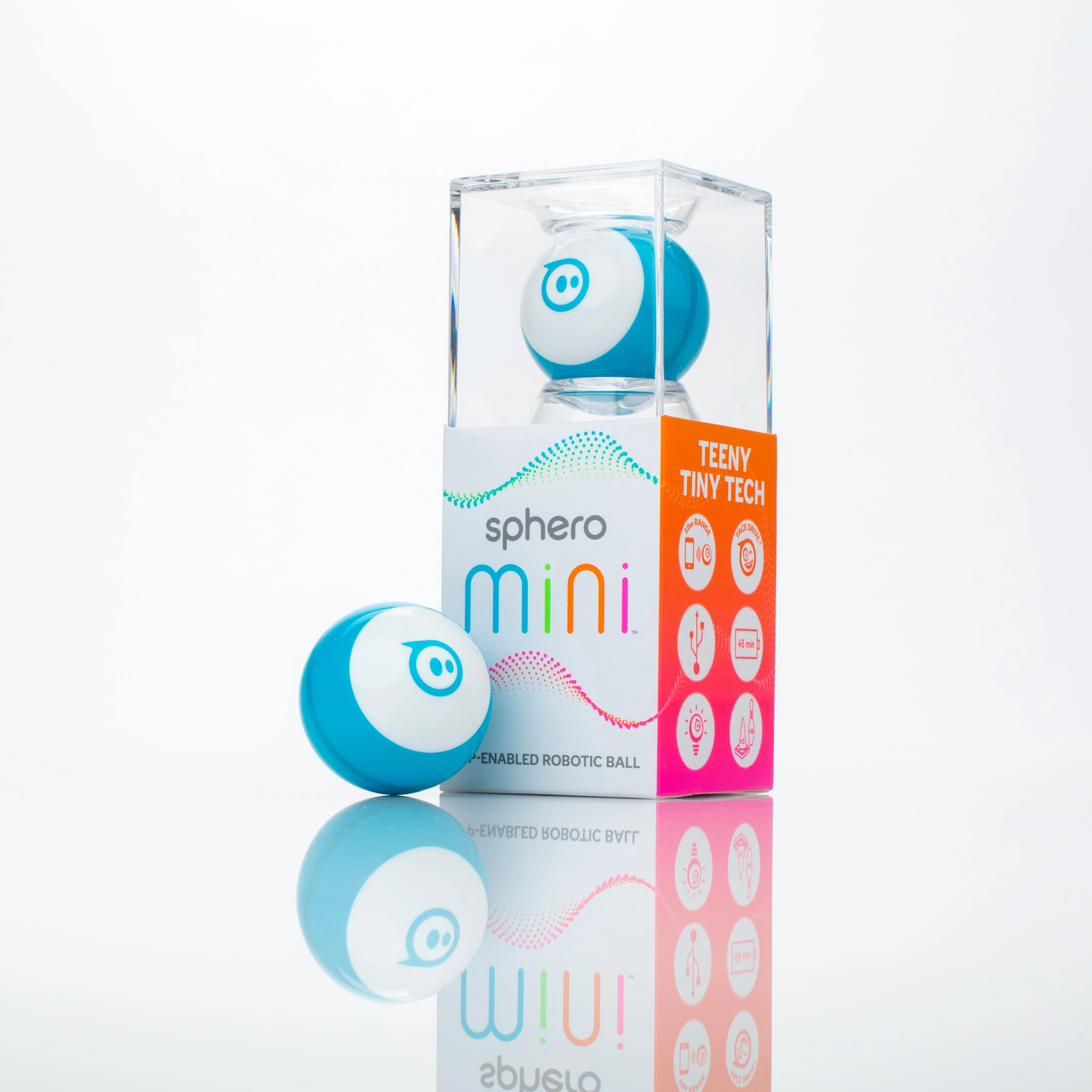 „Sphero Mini“ robotas kamuolys – robotas Mėlyna/ baltas, plastikinis, ne