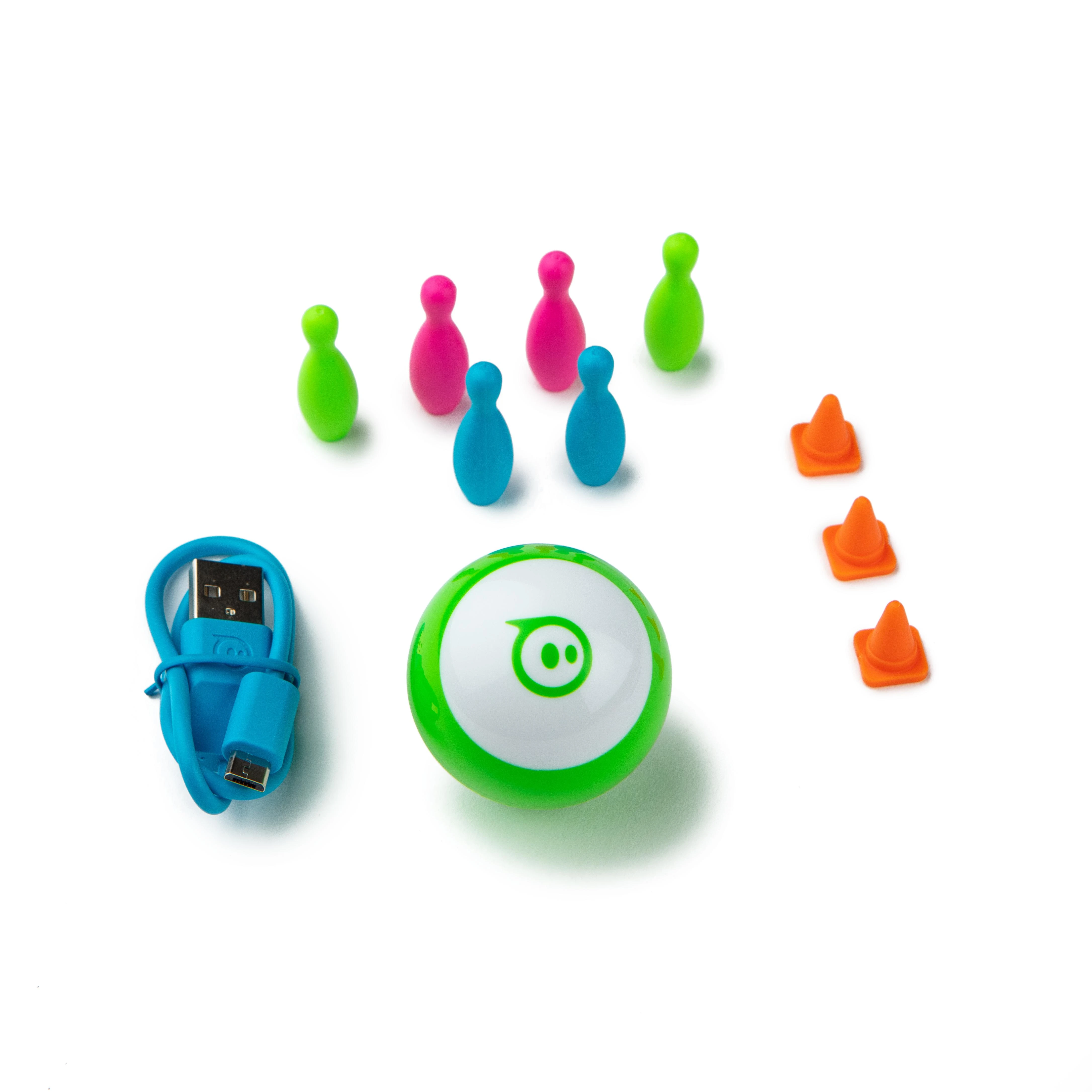 „Sphero Mini“ robotas kamuolys – robotas Žalias/ baltas, plastikinis, ne