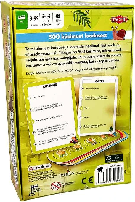 Tactic mälumäng Õpime tundma loodust ja loomi