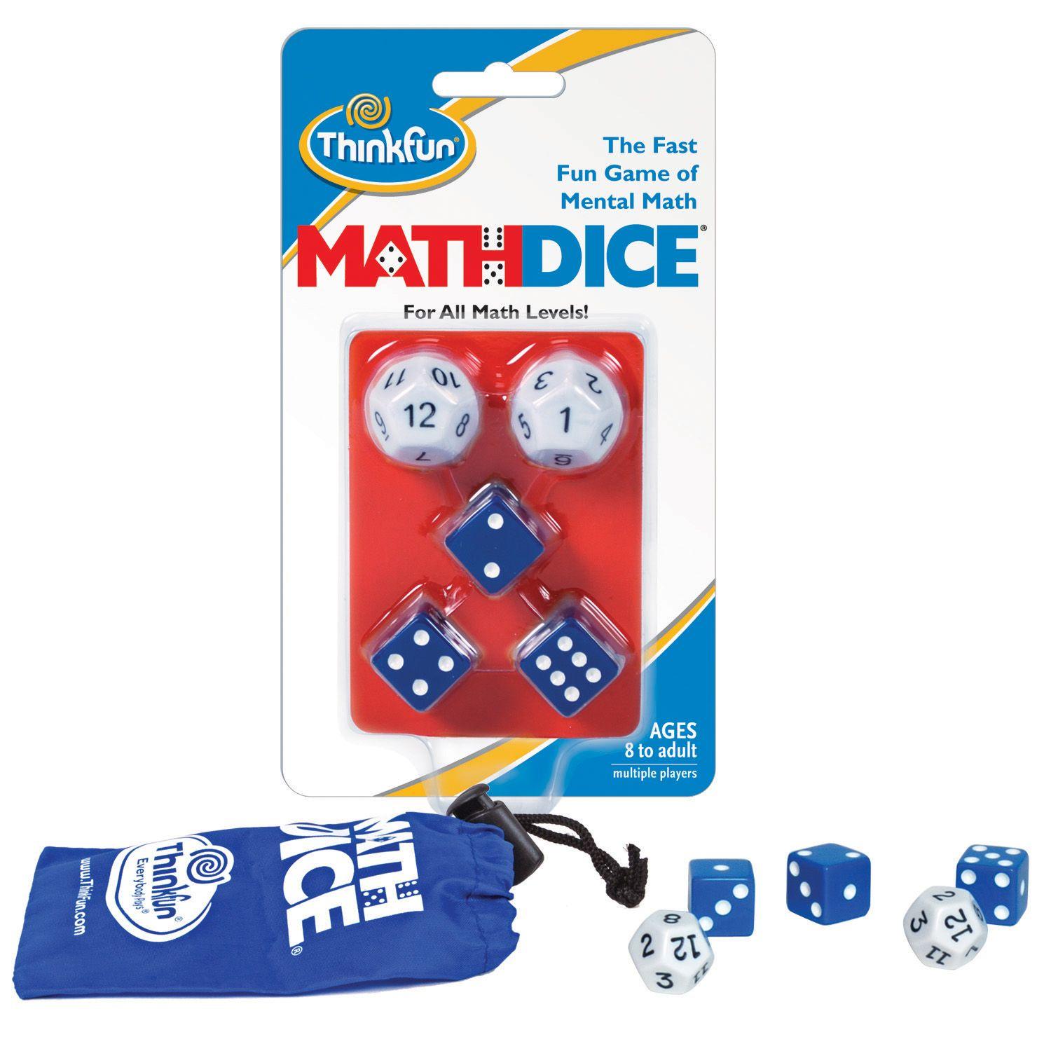 „ThinkFun“ stalo žaidimas „Matematiniai kauliukai“.