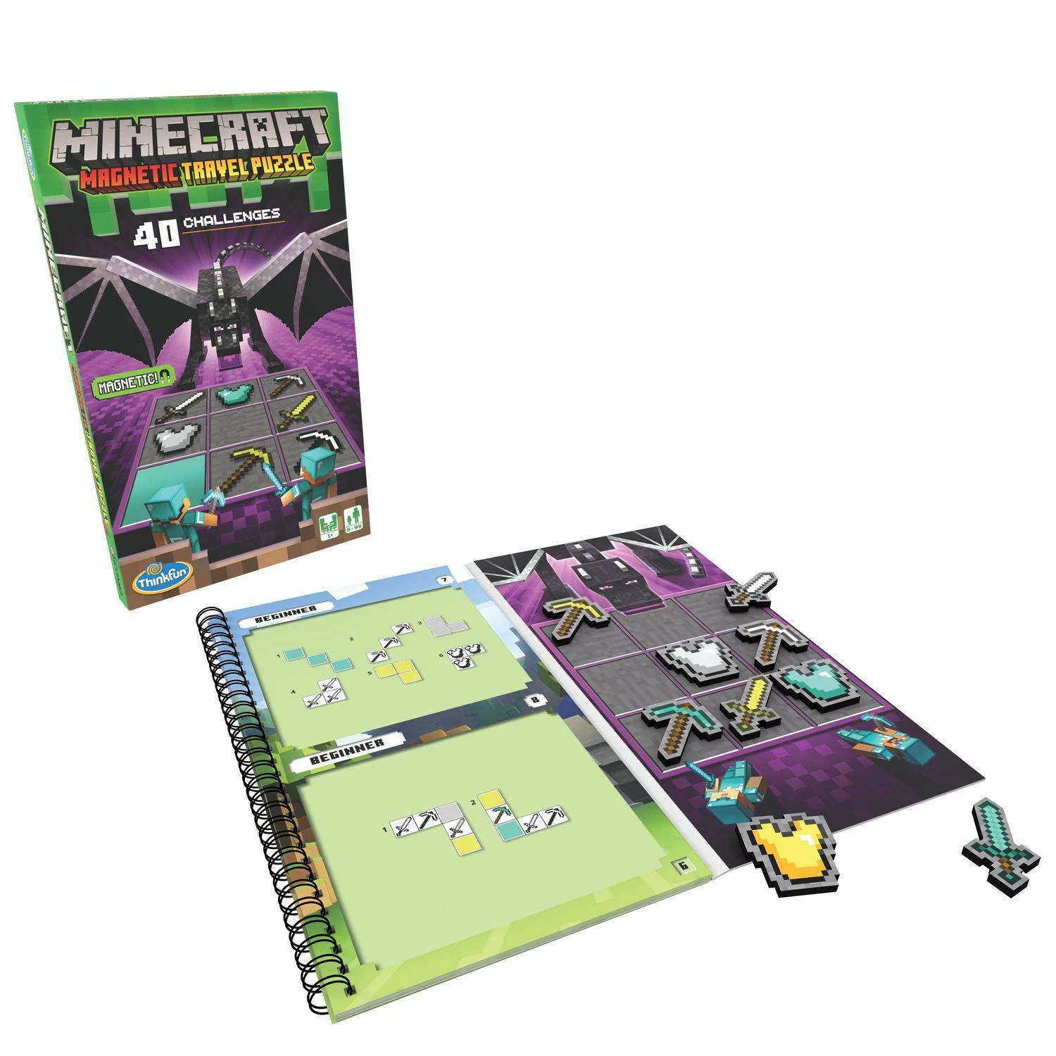 „ThinkFun Minecraft“ magnetinis kelionių galvosūkis