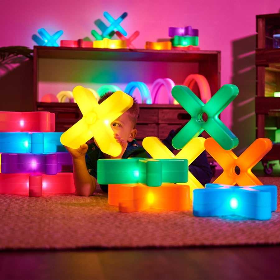 TTS Glow Crosses dideli, 12 vnt.
