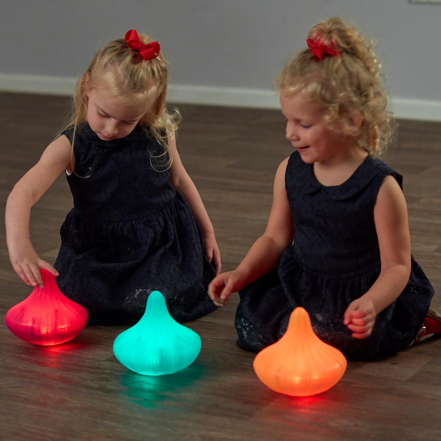 TTS Light Up Twist and Turn spining Tops