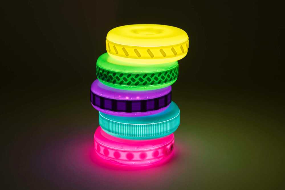 TTS Sensory Stacking švytėjimo ir tekstūros diskai, 5 vnt.
