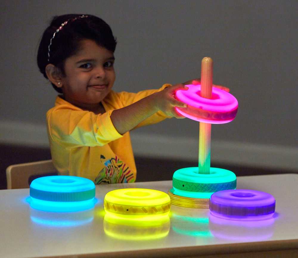 TTS Sensory Stacking švytėjimo ir tekstūros diskai, 5 vnt.