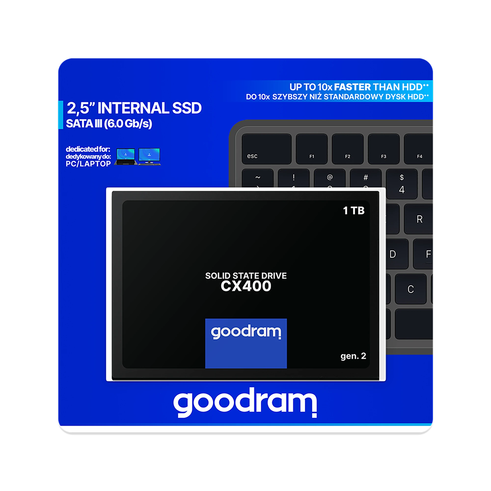 GOODRAM CX400 GEN.2 SSD 1 TB SATA3 2,5" 550/500 MB/s