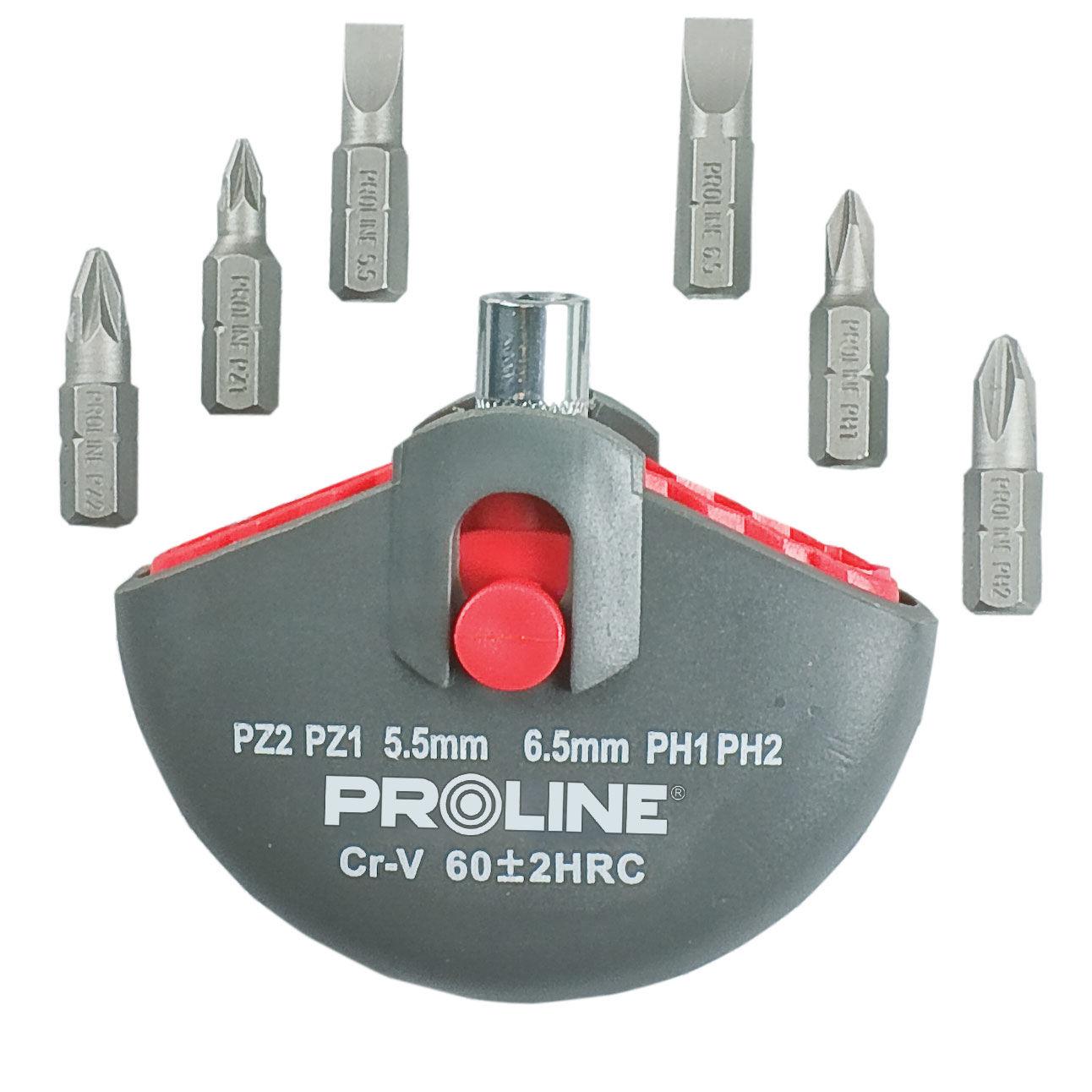 Zestaw Rinkinys „Proline“ 7 dalių magnetinių antgalių laikiklių rinkinys
