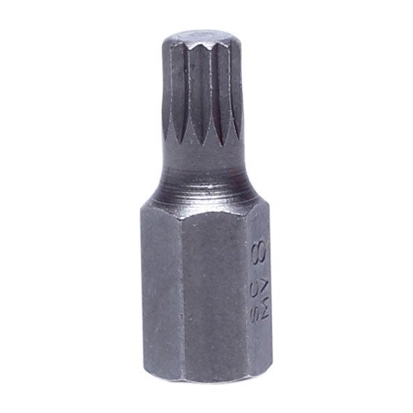 Koncówki 3/8" (10 mm) antgaliai su dantukais, m6, ilgis 30 mm, 2 vnt., s2, prolinas